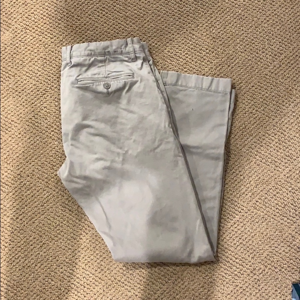 J Crew Broken In Gray Khakis